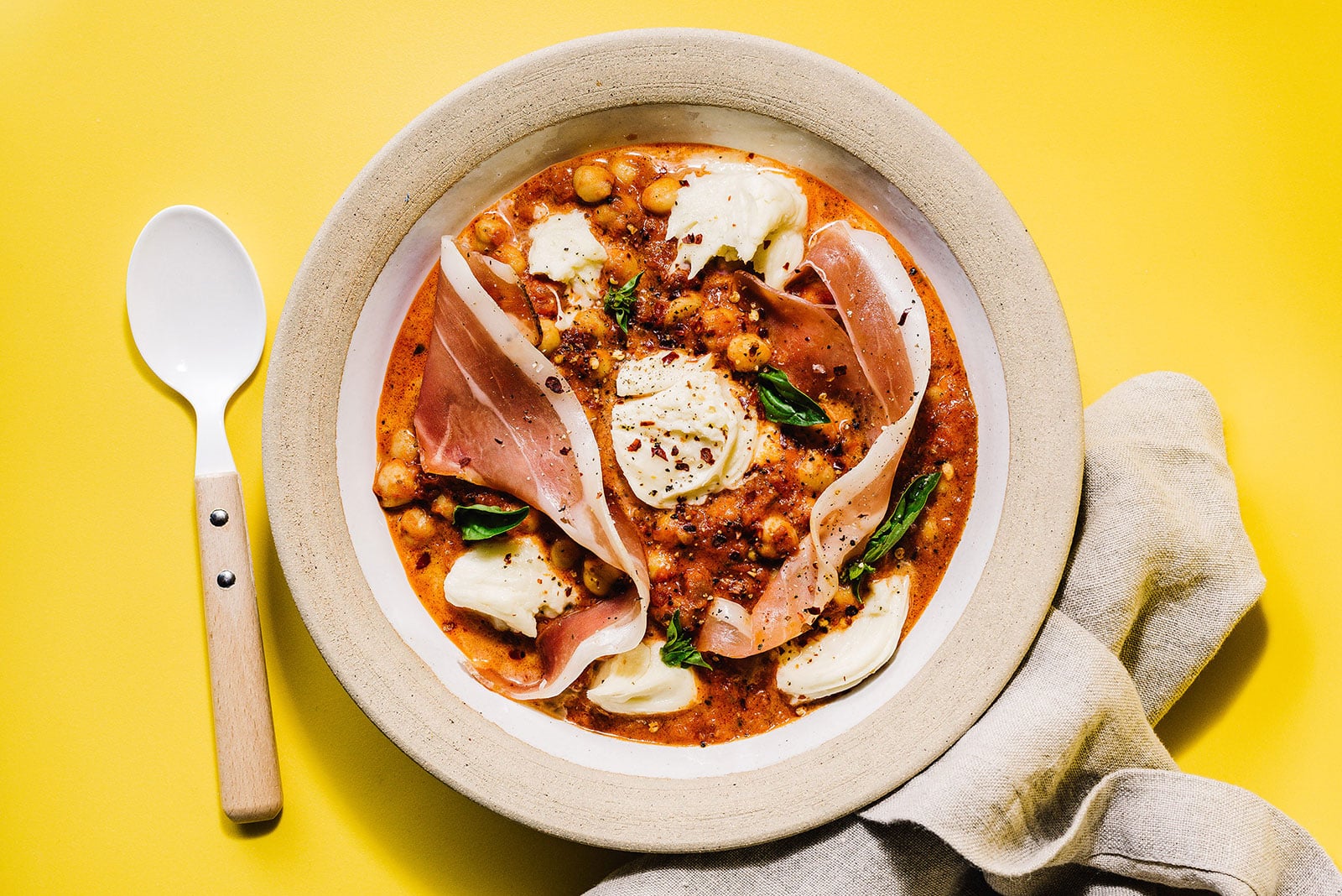 Sicilian Sicilian Chickpeas & Cheese Recipe - Nonna Pia's