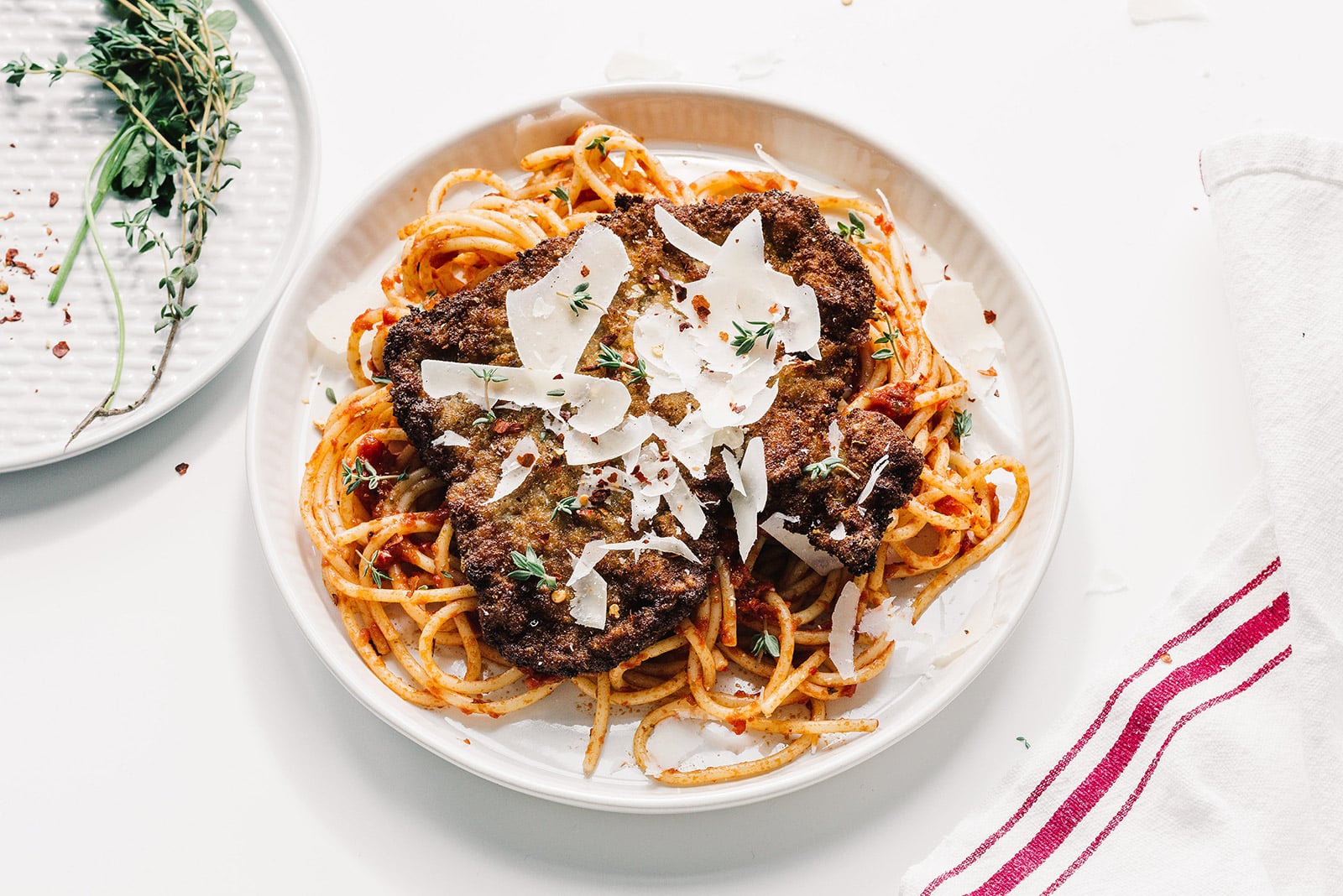 Steak Milanese With Spaghetti Recipe - Nonna Pia's