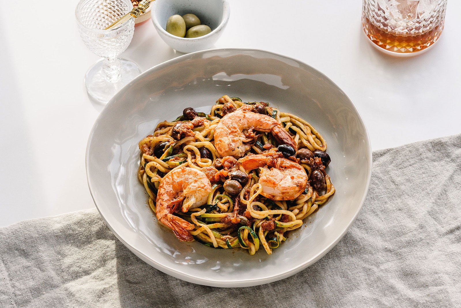 Zoodles Puttanesca Recipe - Nonna Pia's