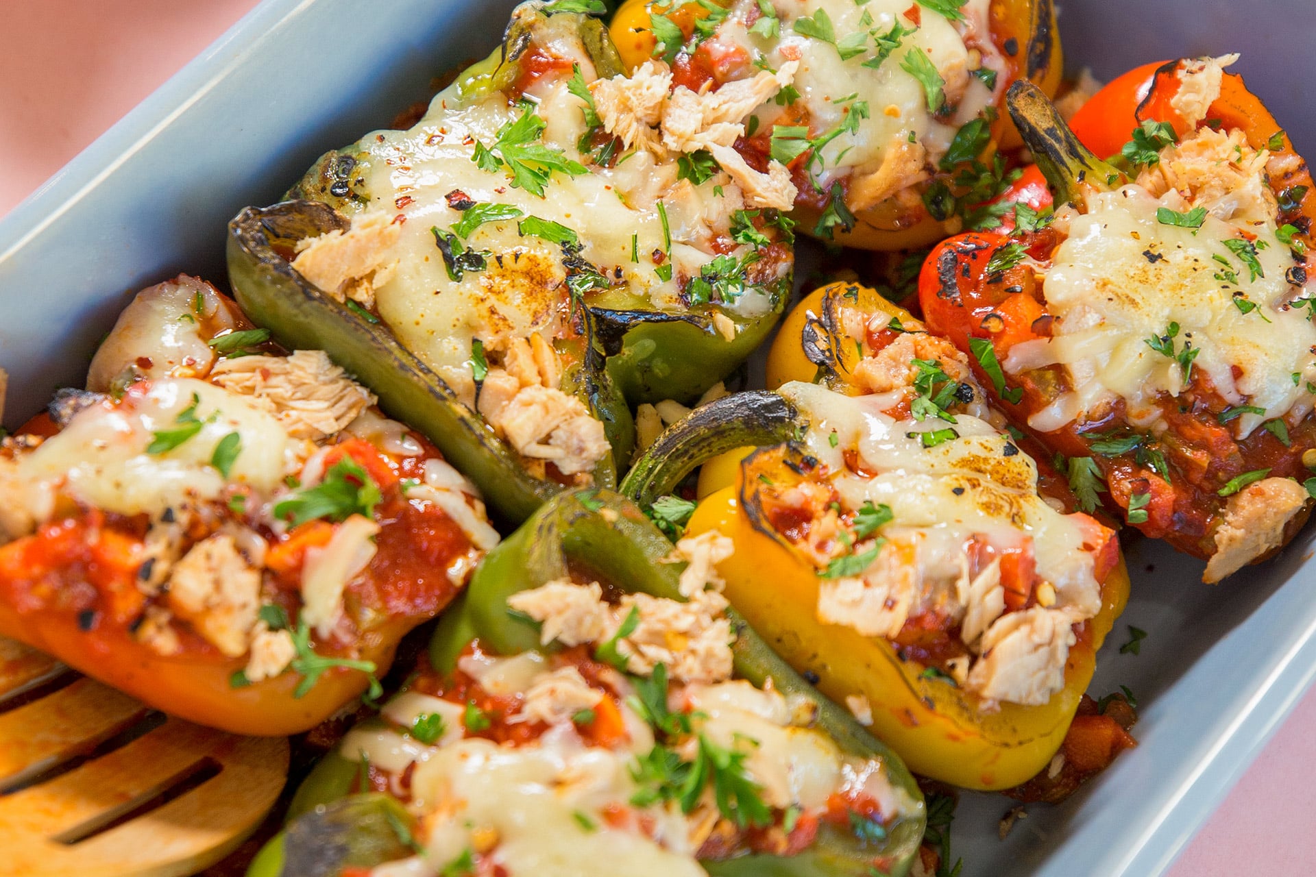 Salmon Stuffed Peppers - Nonna Pia's