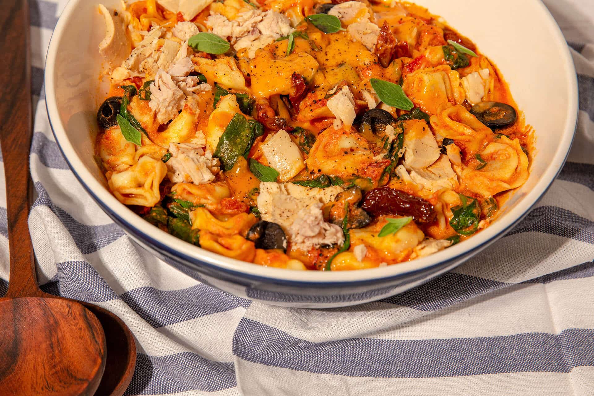 Creamy Tuna Tortellini Pasta - Nonna Pia's