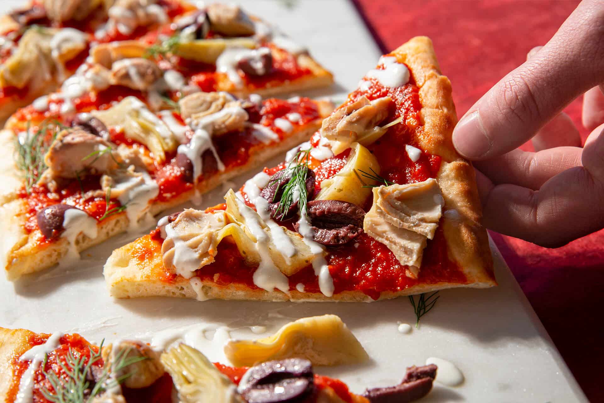 Salmon Flatbread - Nonna Pia's