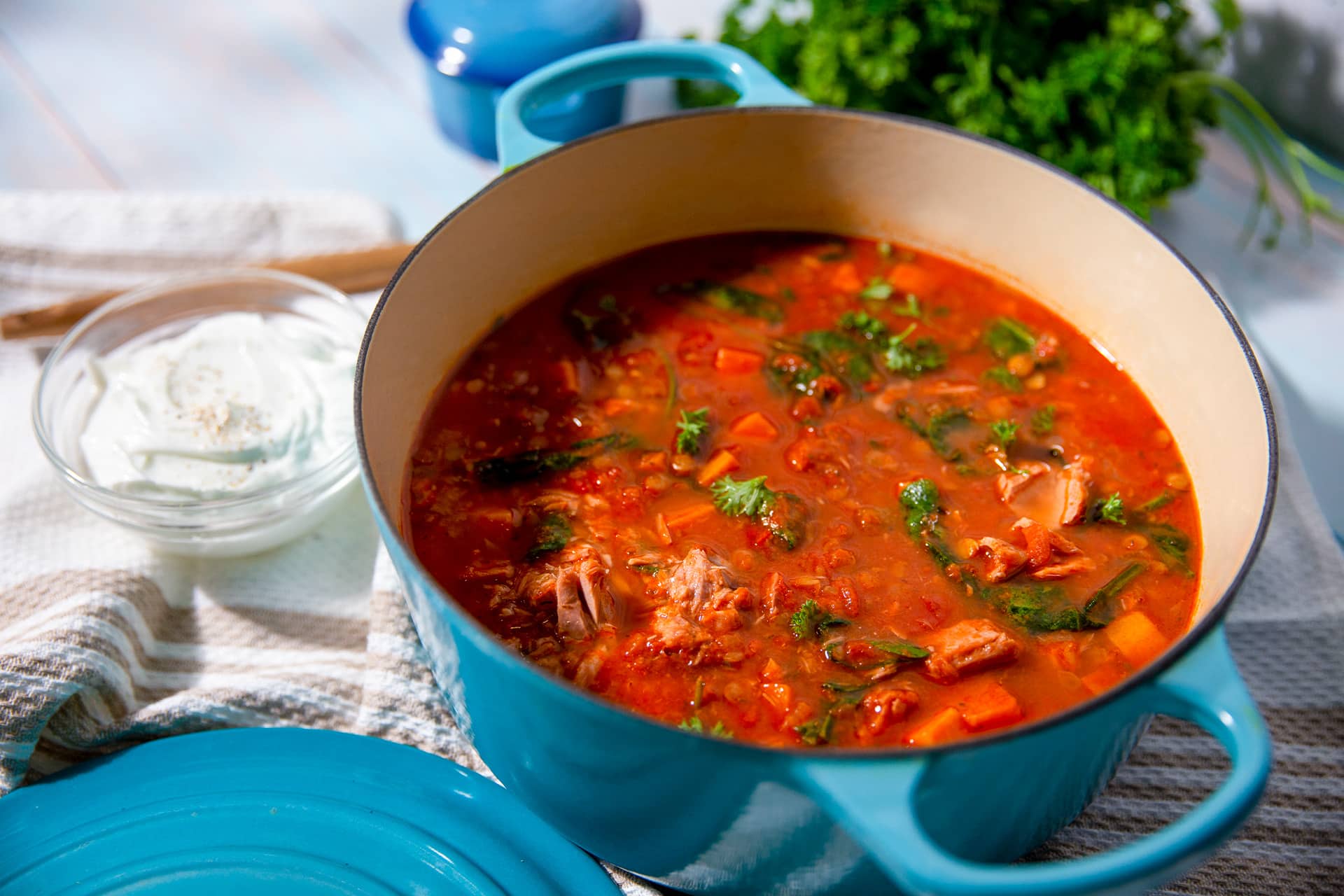 Sweet Potato Lentil Stew with Tuna – Nonna Pia's