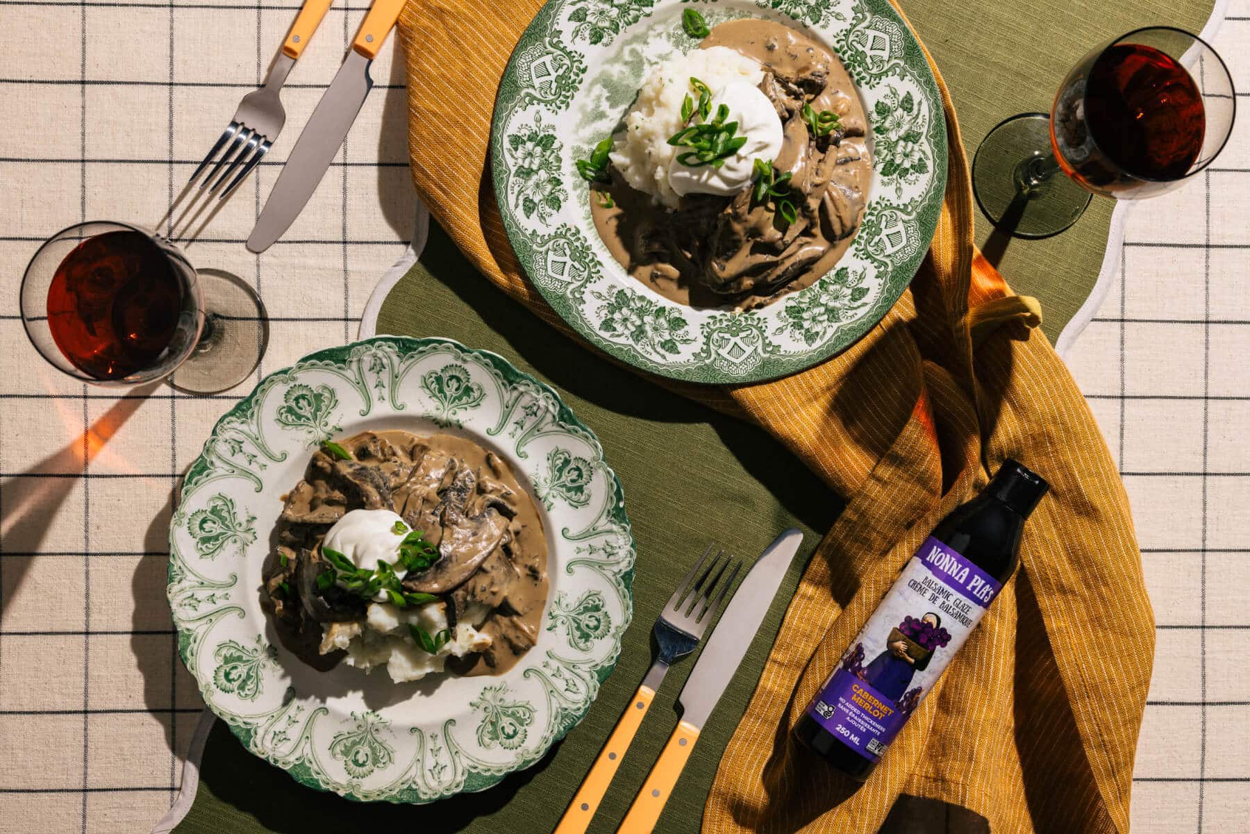 Balsamic Mushroom Stroganoff - Nonna Pia's