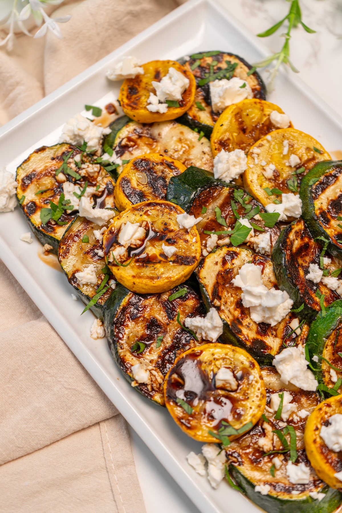 Grilled Zucchini with Balsamic Glaze recipe
